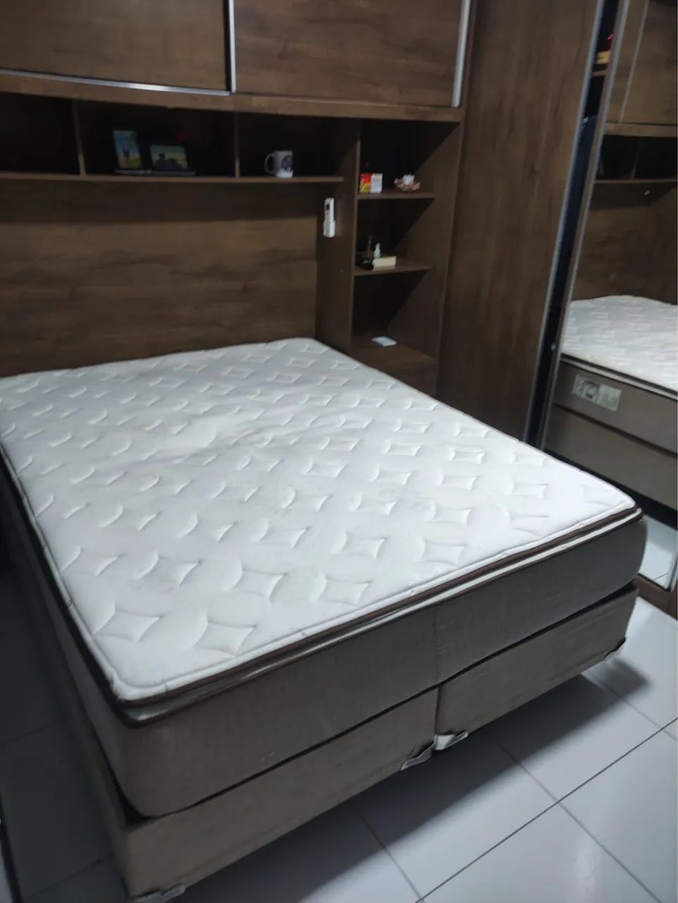 Cama Box Queen: Colchão Plumatex 