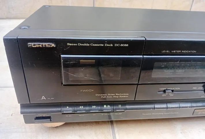 Stereo Double Tape Deck Fortex Dc-3088 - Funcionando - Foto 3