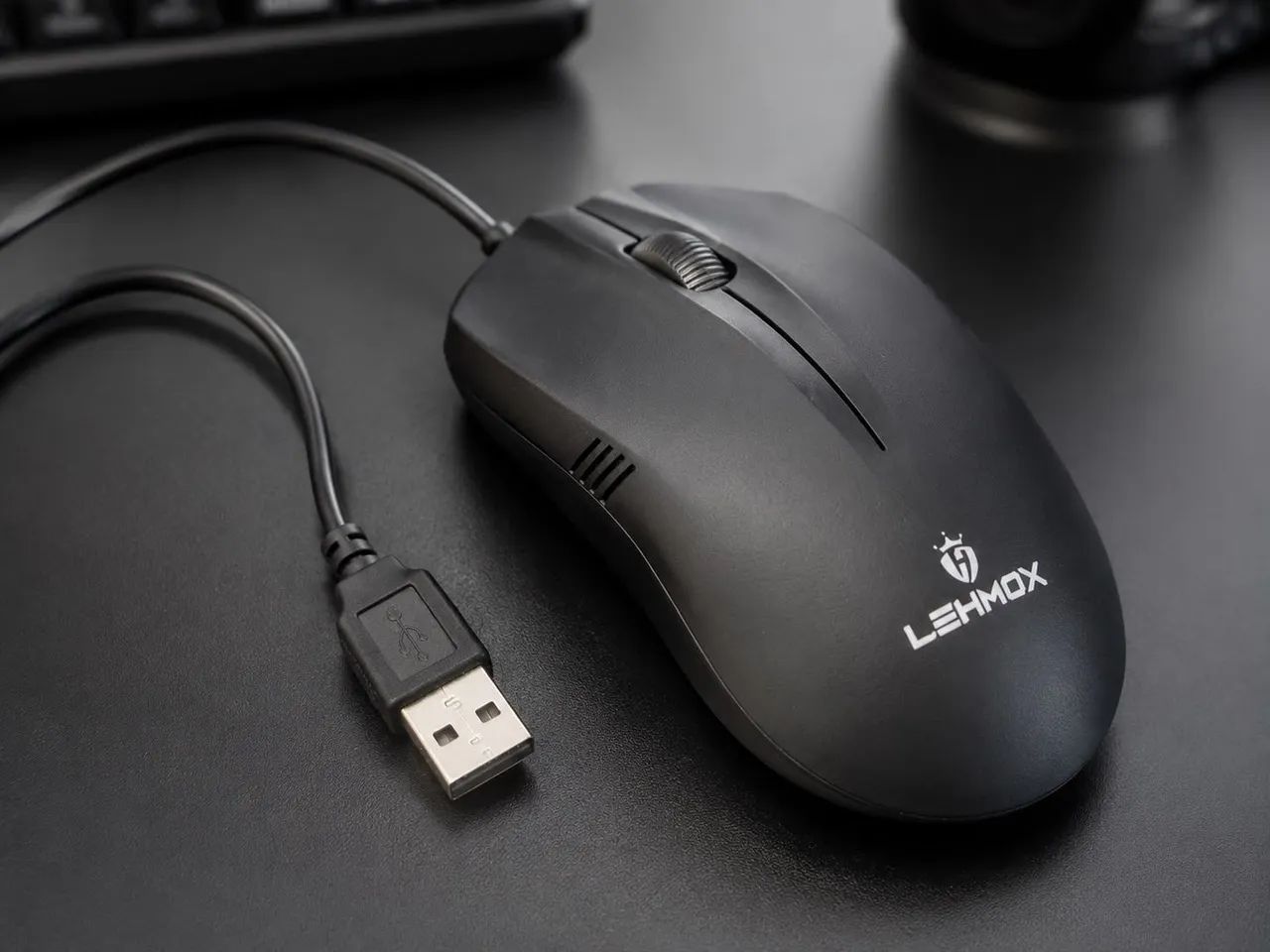 Mouse Óptico USB com Fio Lehmox LEY-1506