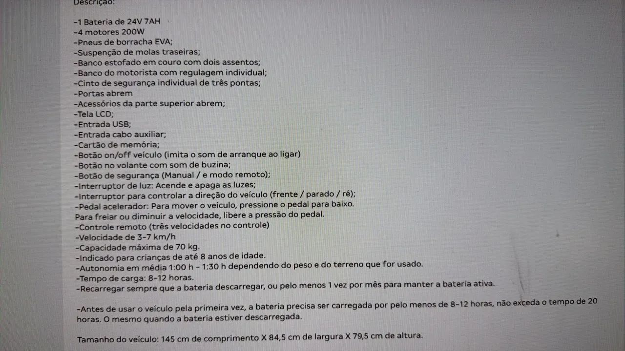 Carrinho elétrico  - Foto 3