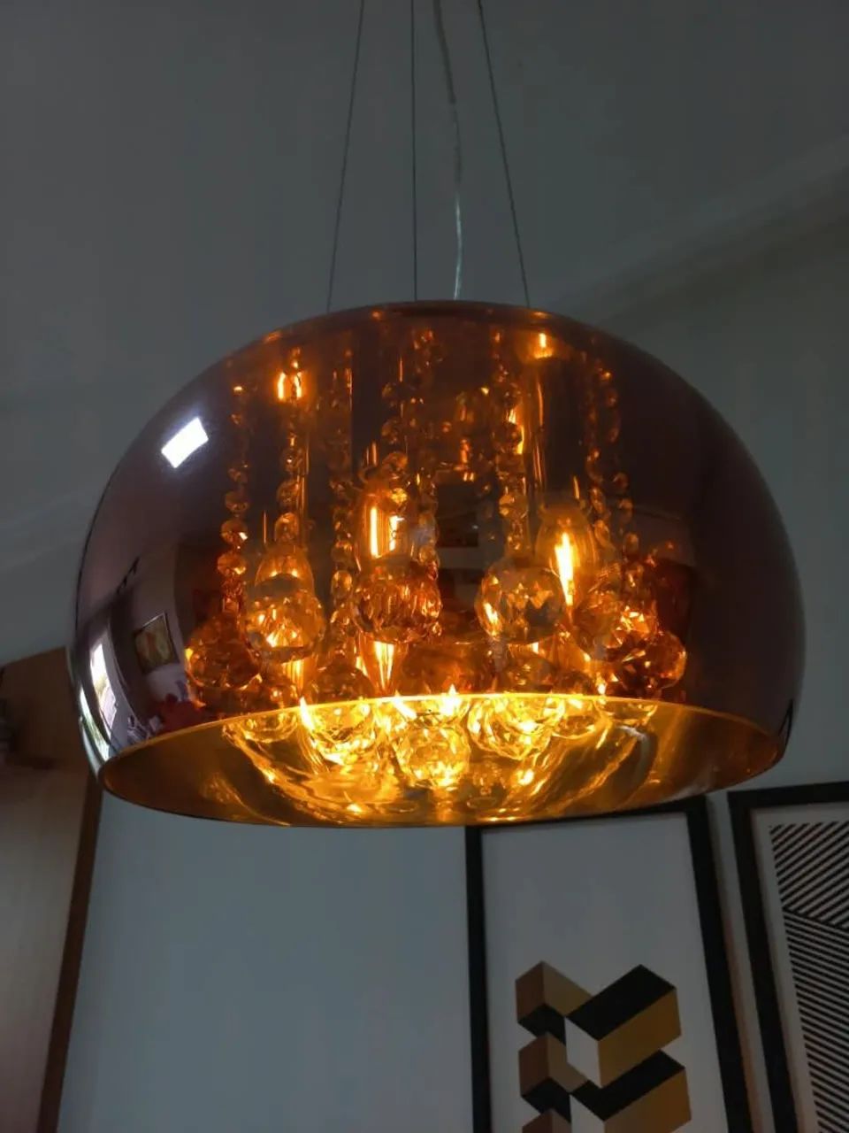 Lustre pendente cristal - Foto 2