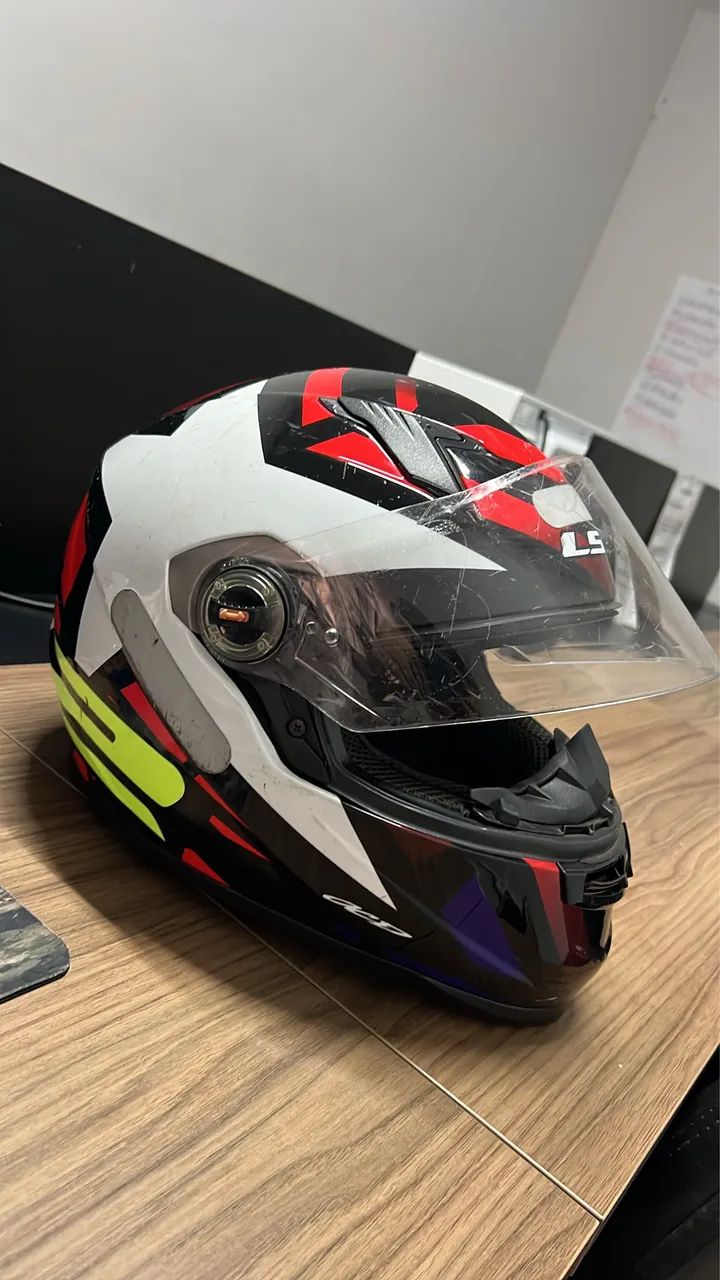 Capacete LS2 stars vermelho  - Foto 2
