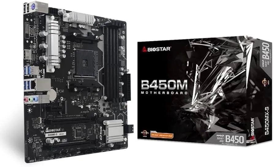 Placa Mãe AM4 B450 MX-S Biostar