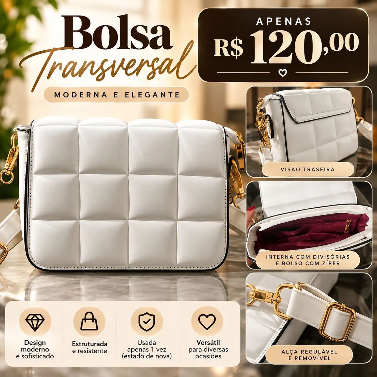 Bolsas seminova maravilhosas - Foto 3