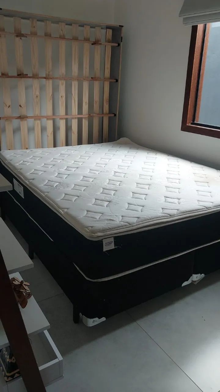 Cama box King Plumatex Molas Ensacadas + base