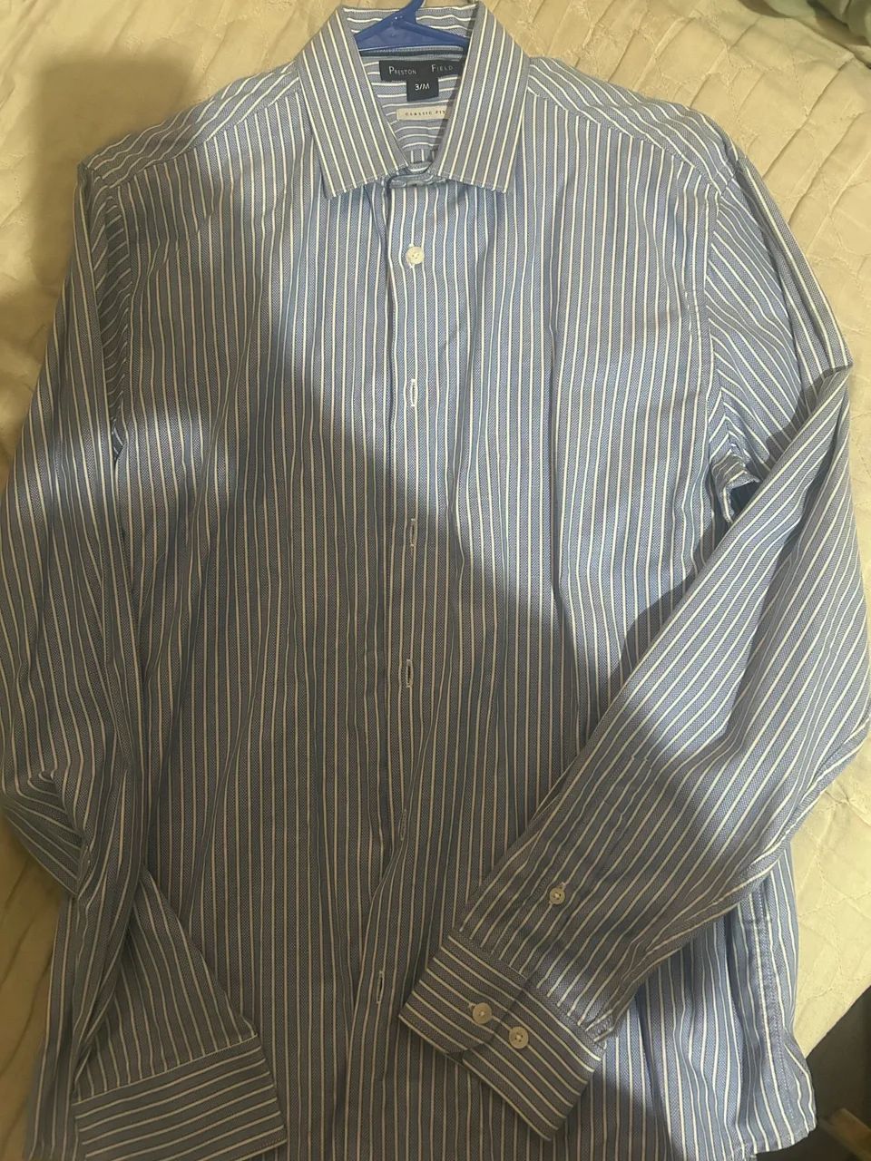 camiseta manga longa, azul. Nova. Nunca usada. - Foto 5