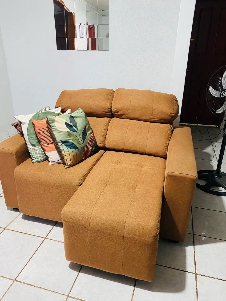 2 SOFÁ RETRÁTIL , USADO E EM BOAS CONDIÇÕES DE USO  - Foto 3