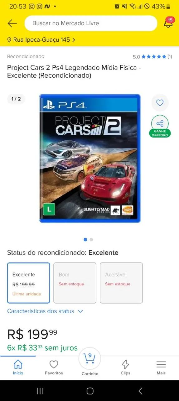 Project cars 2 ps4