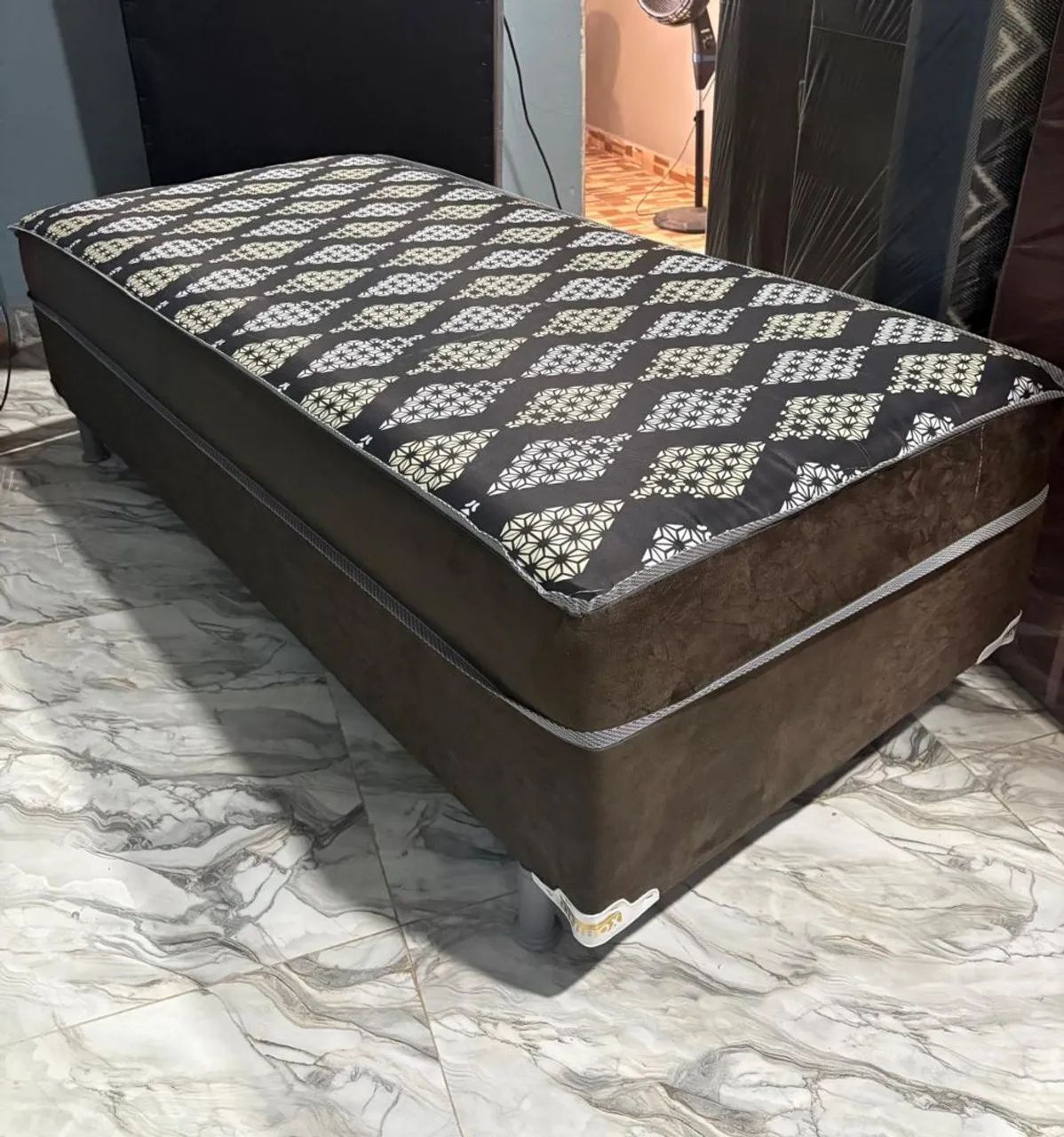 Cama box solteiro espuma 20cm, entrega grátis. - Foto 2