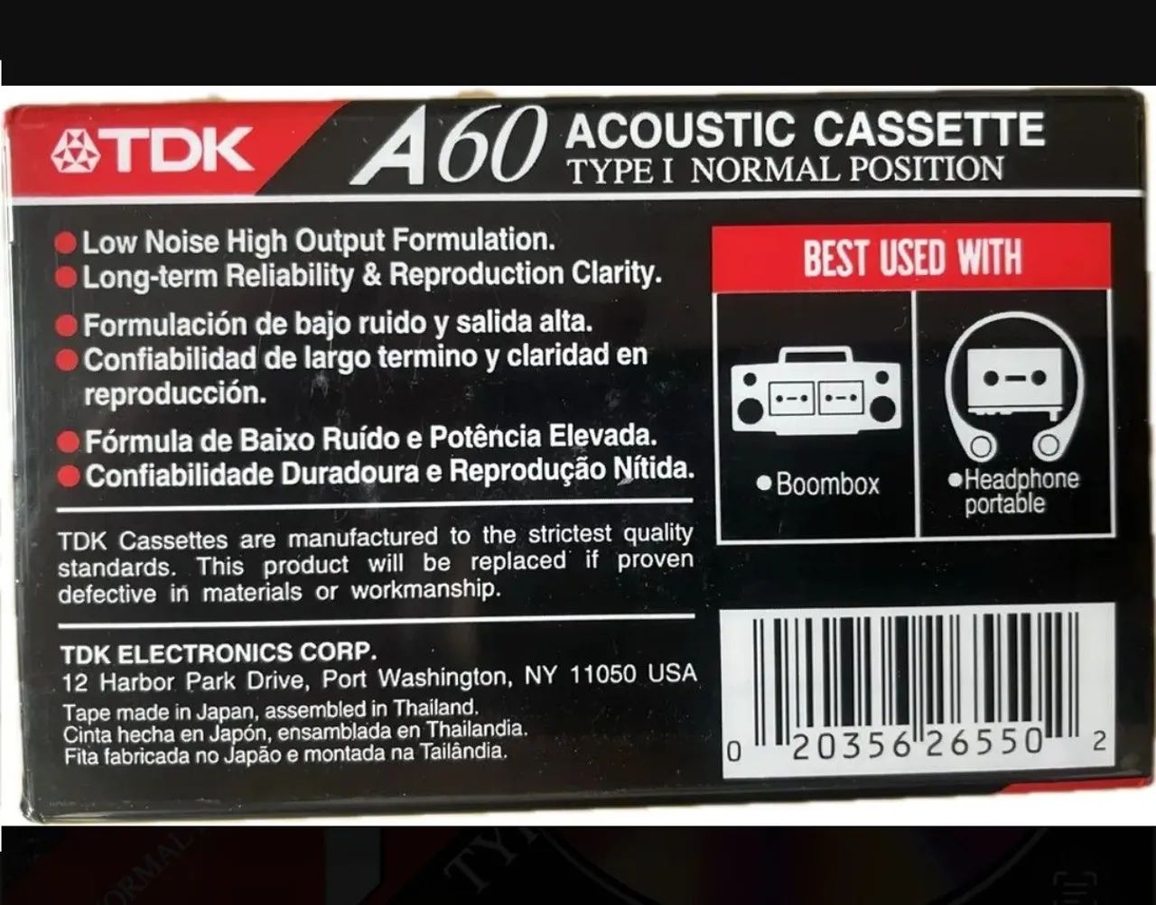 Fita Cassete TDK 60 - Foto 2