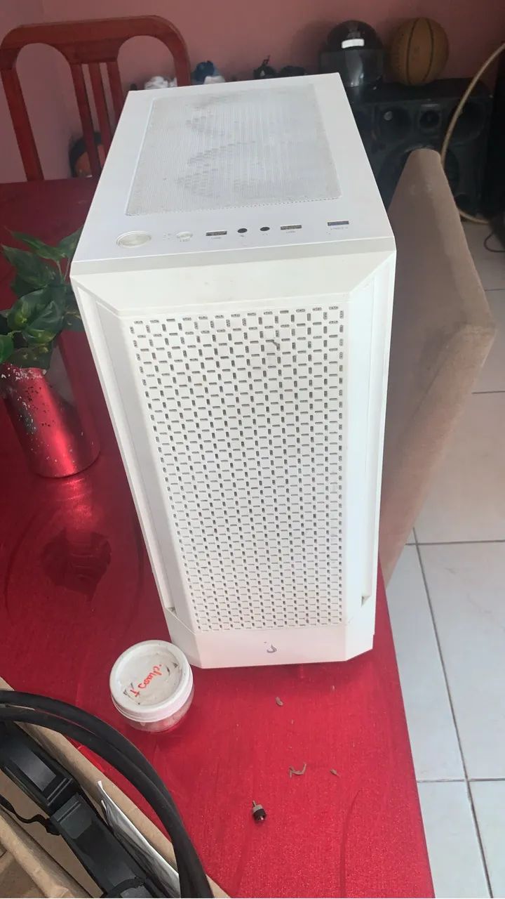 Gabinete risemode branco + 3 fans brancas rgb