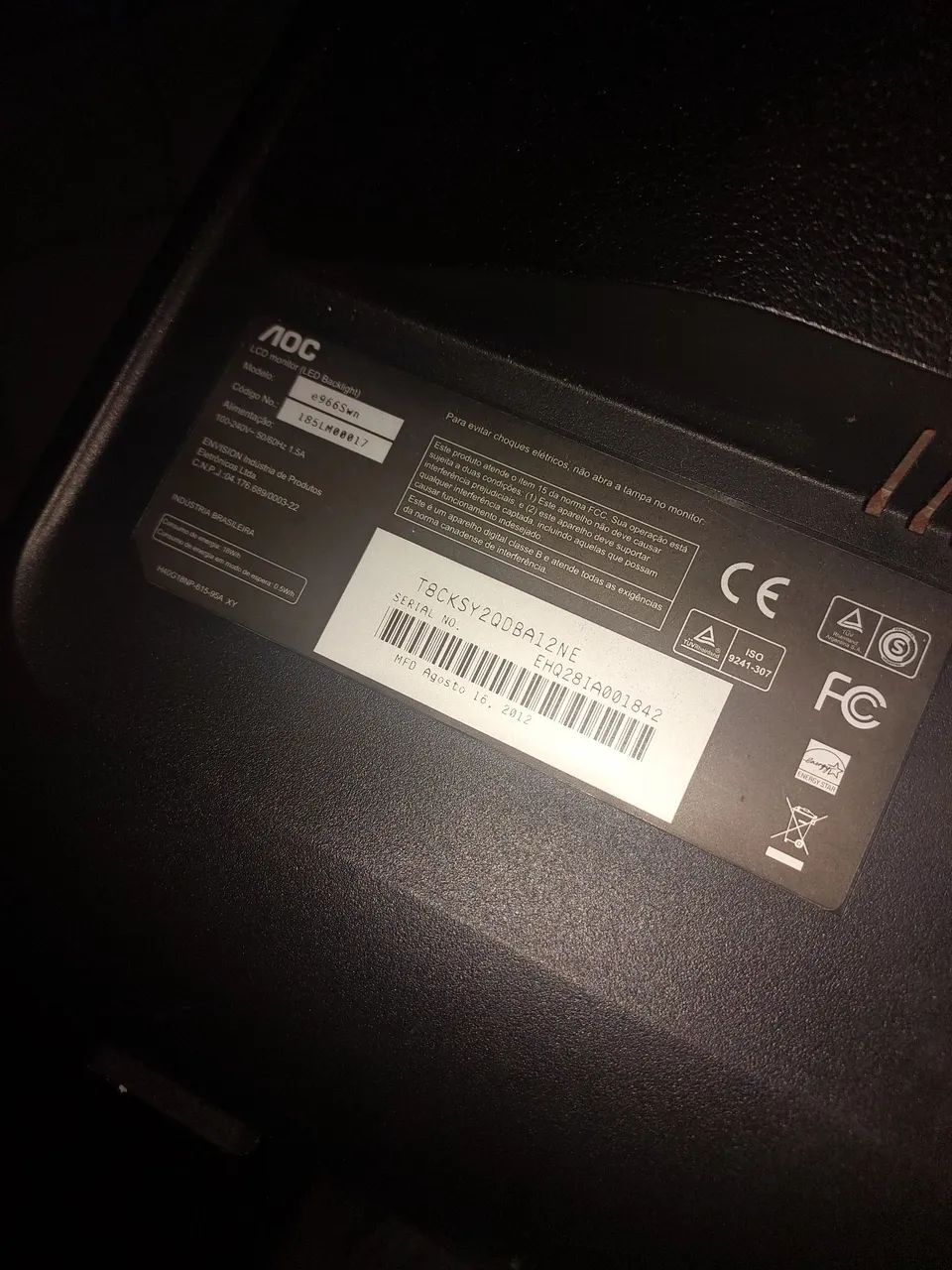 Monitor 18,5 aoc - Foto 2