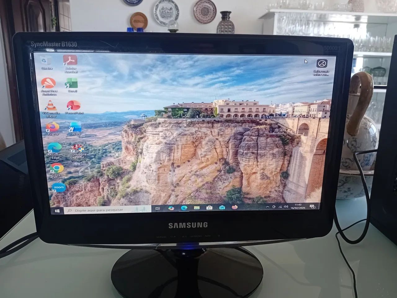 Monitor Samsung Funcionando Perfeitamente 