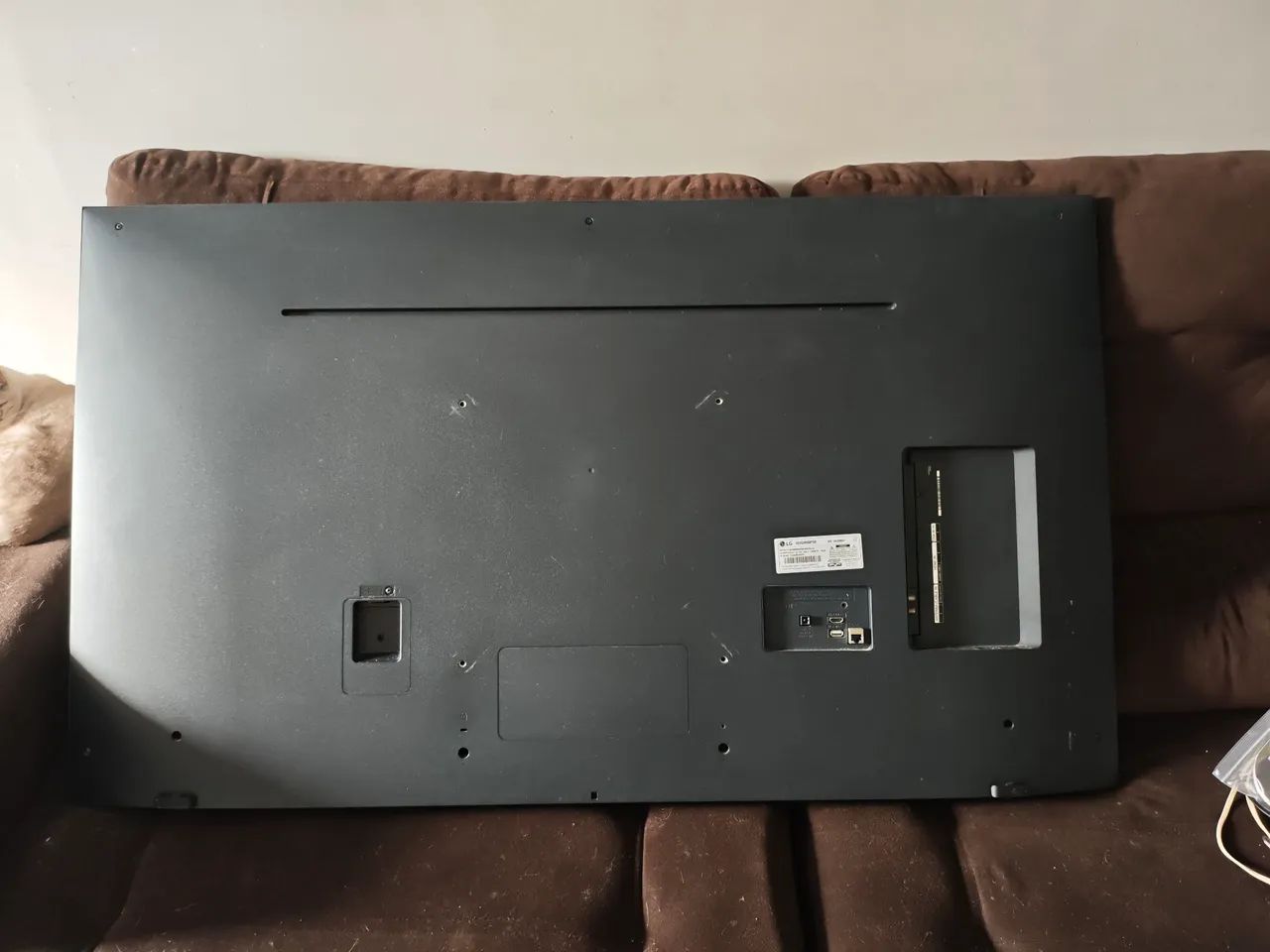 Tv 55" LG um lado flat está queimado. - Foto 2