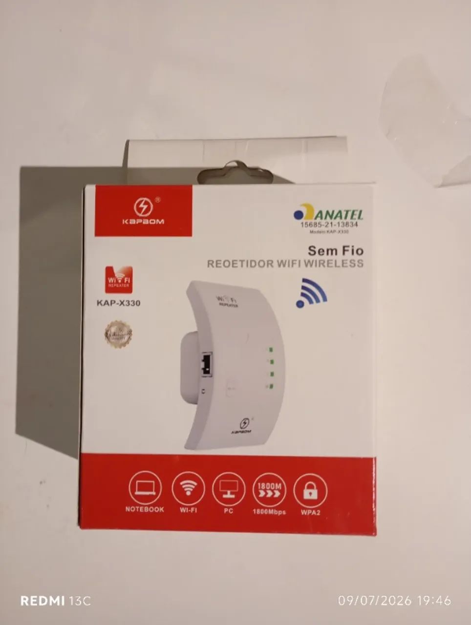 Microfone e repetidor wireless 