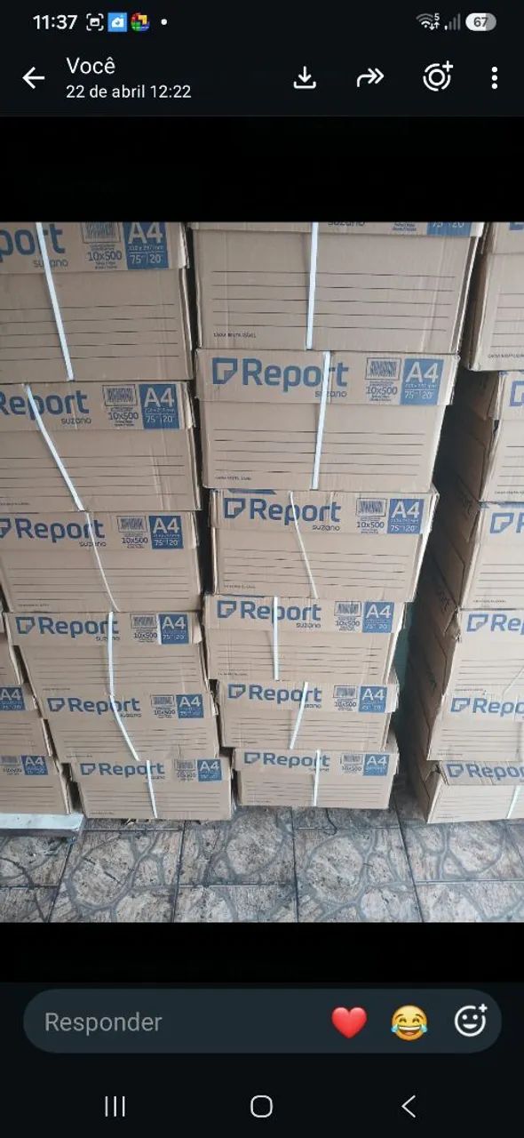 Caixa de papel sulfite report com 5000 folhas - Foto 3