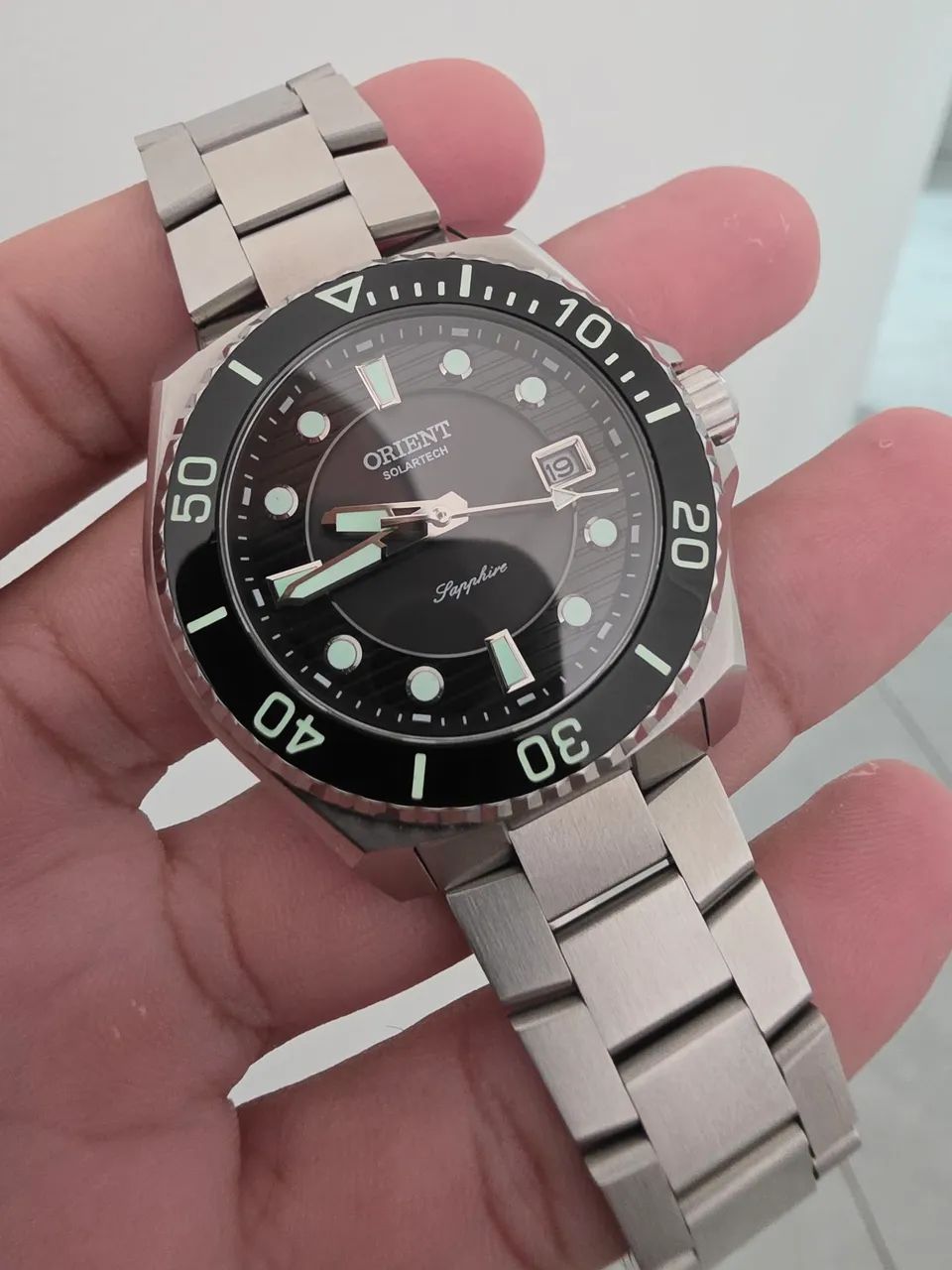 Relógio Masculino Orient Solartech Elite Diver - Foto 3