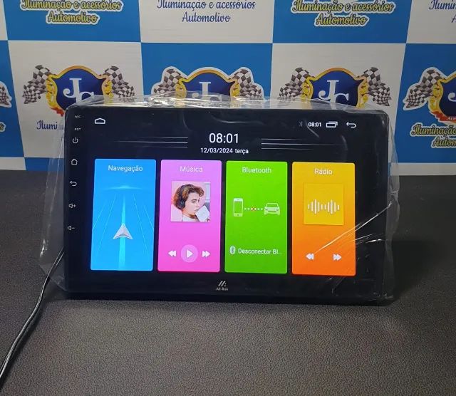 Multimídia Som Tela Painel 2din 9 Polegadas Android Carplay IOS GPS Youtube - Foto 2