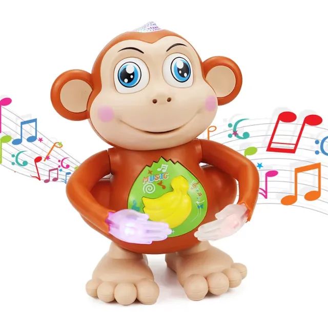 Brinquedo Macaco Divertido Musical Dançante Com Luzes - R$ 79,99