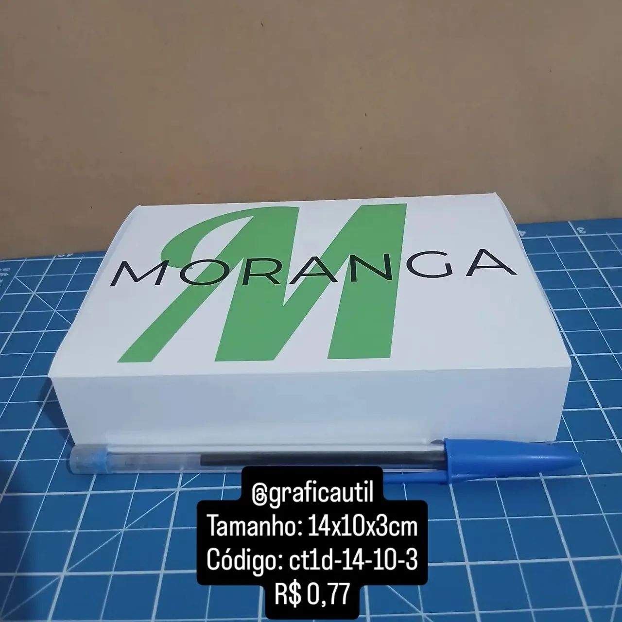Caixa de Papel P R$ 0,68433925452035543042