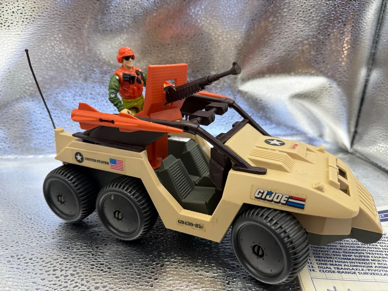 Gi Joe Desert Fox com o Piloto Skidmark comandos em ação - Hobbies