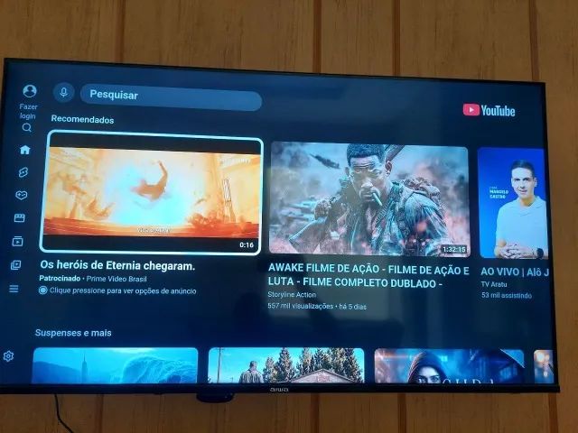 Smart TV AIWA 50 Polegadas com Android 4k Ultra HD - Foto 2