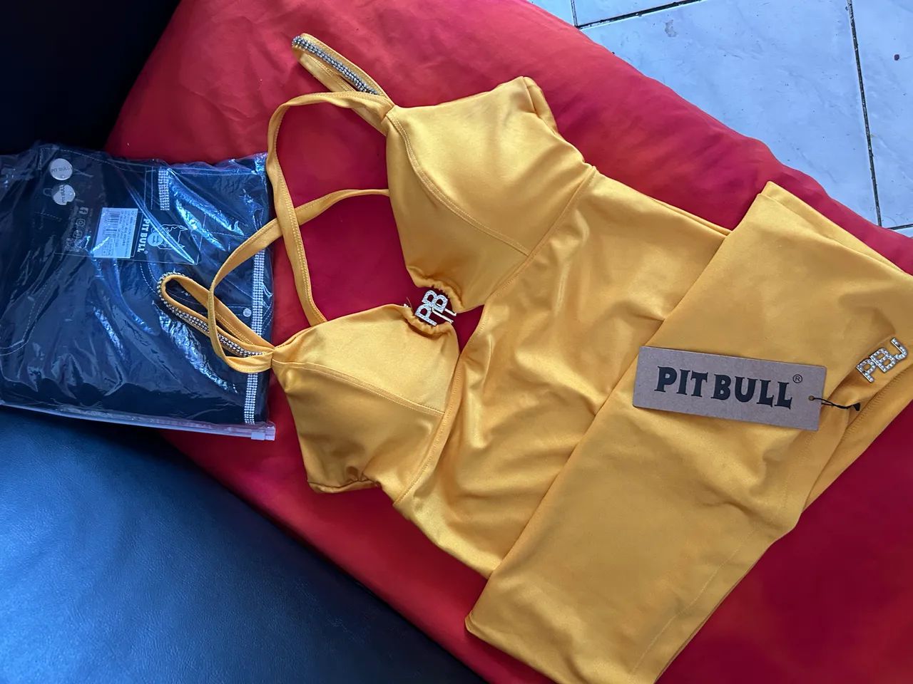 Vendo vestido da pitbull novo tamanho G  - Foto 3