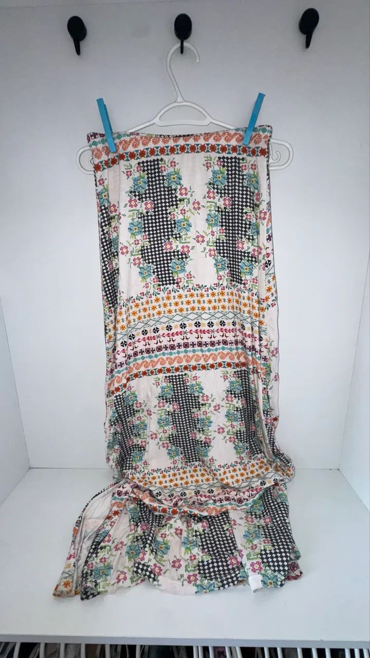 saia longa estampada p