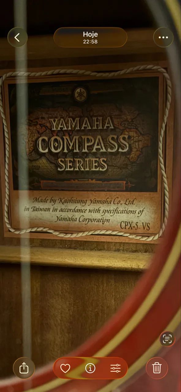 Violão Yamaha Compass Series CPX-5 VS