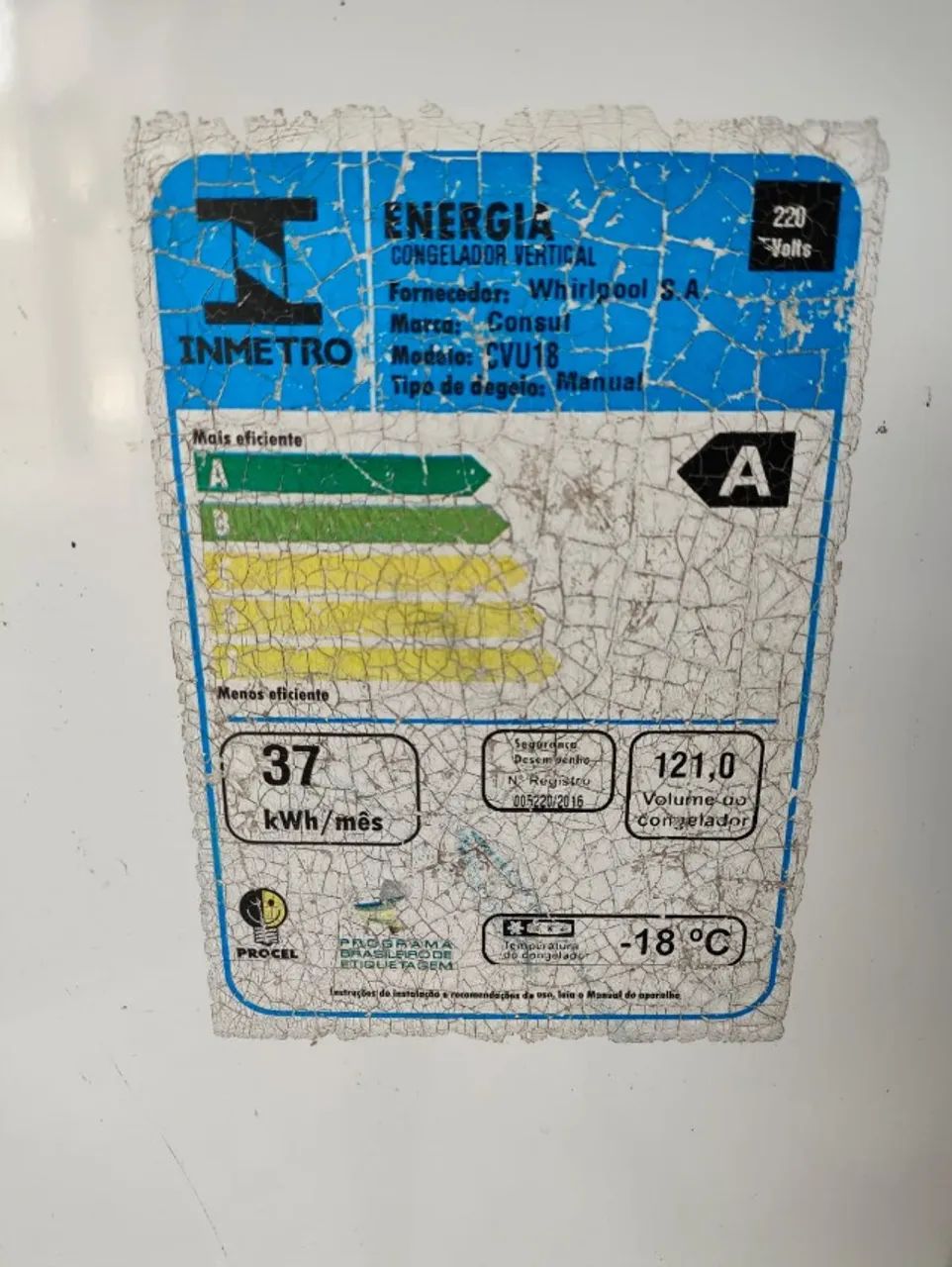 Freezer Vertical Consul 121 Litros - Foto 4