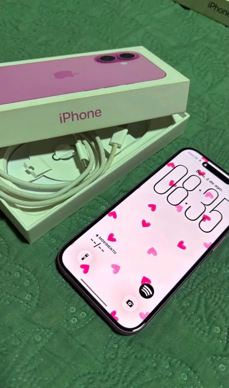 iPhone 16 rosa na caixa  - Foto 3