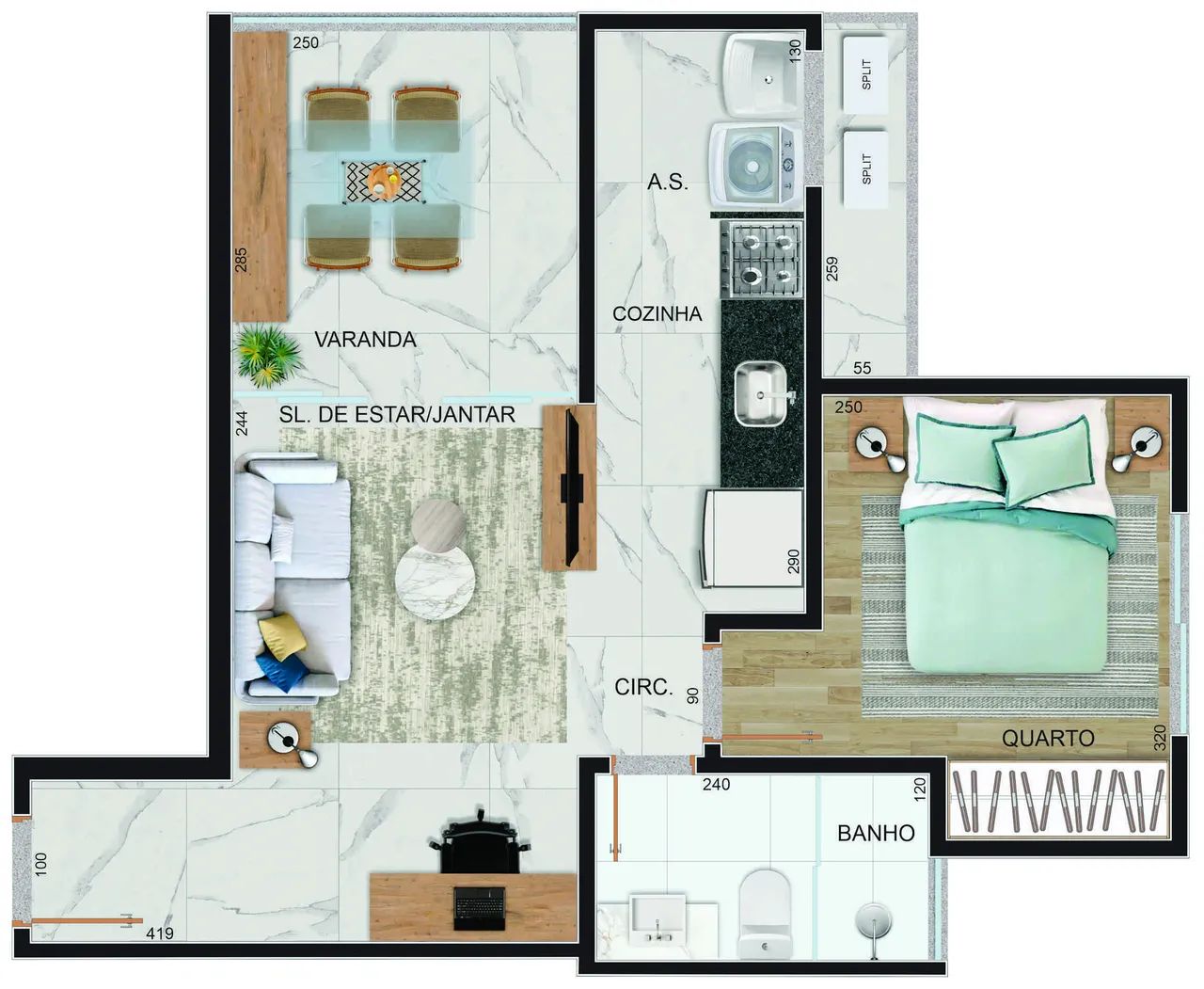 Apartamento em Barro Vermelho Vitória ES - Foto 5