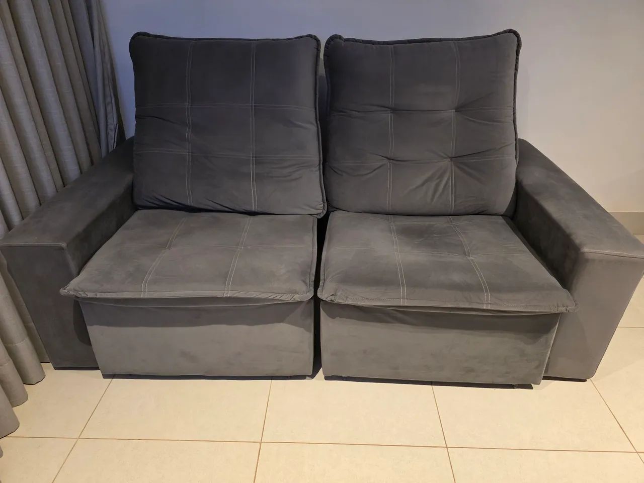 Sofá retrátil 2 lugares