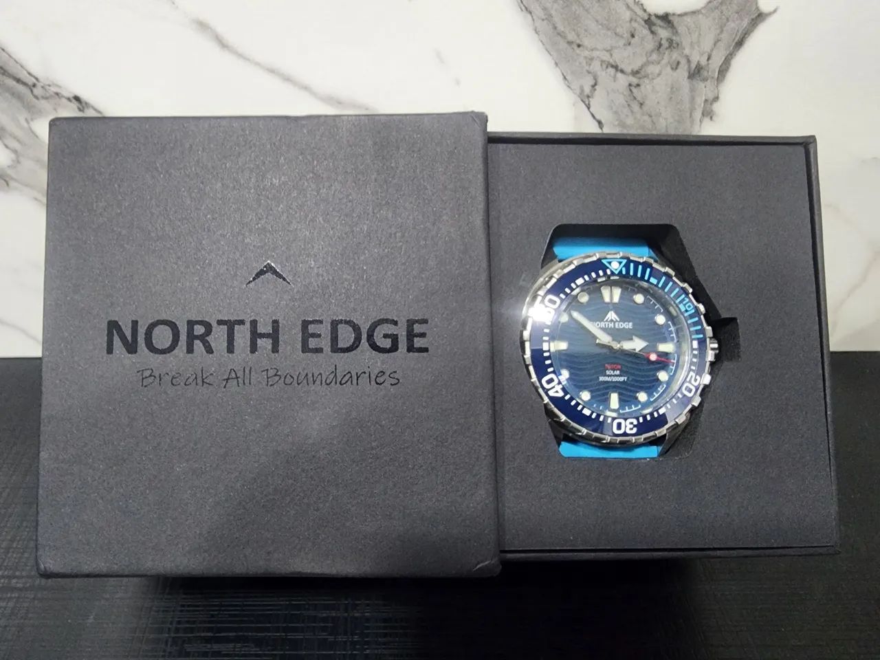 RELÓGIO NORTH EDGE TRITON SOLAR NOVO
