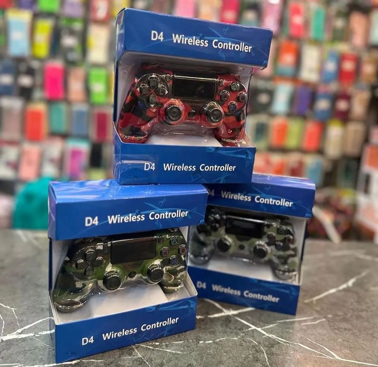 Controle sem fio para PS4 e PC camuflado 