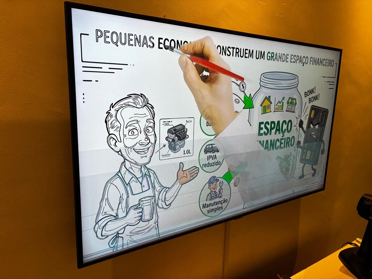 Smart TV Samsung 55 4K RU7100 com defeito na tela