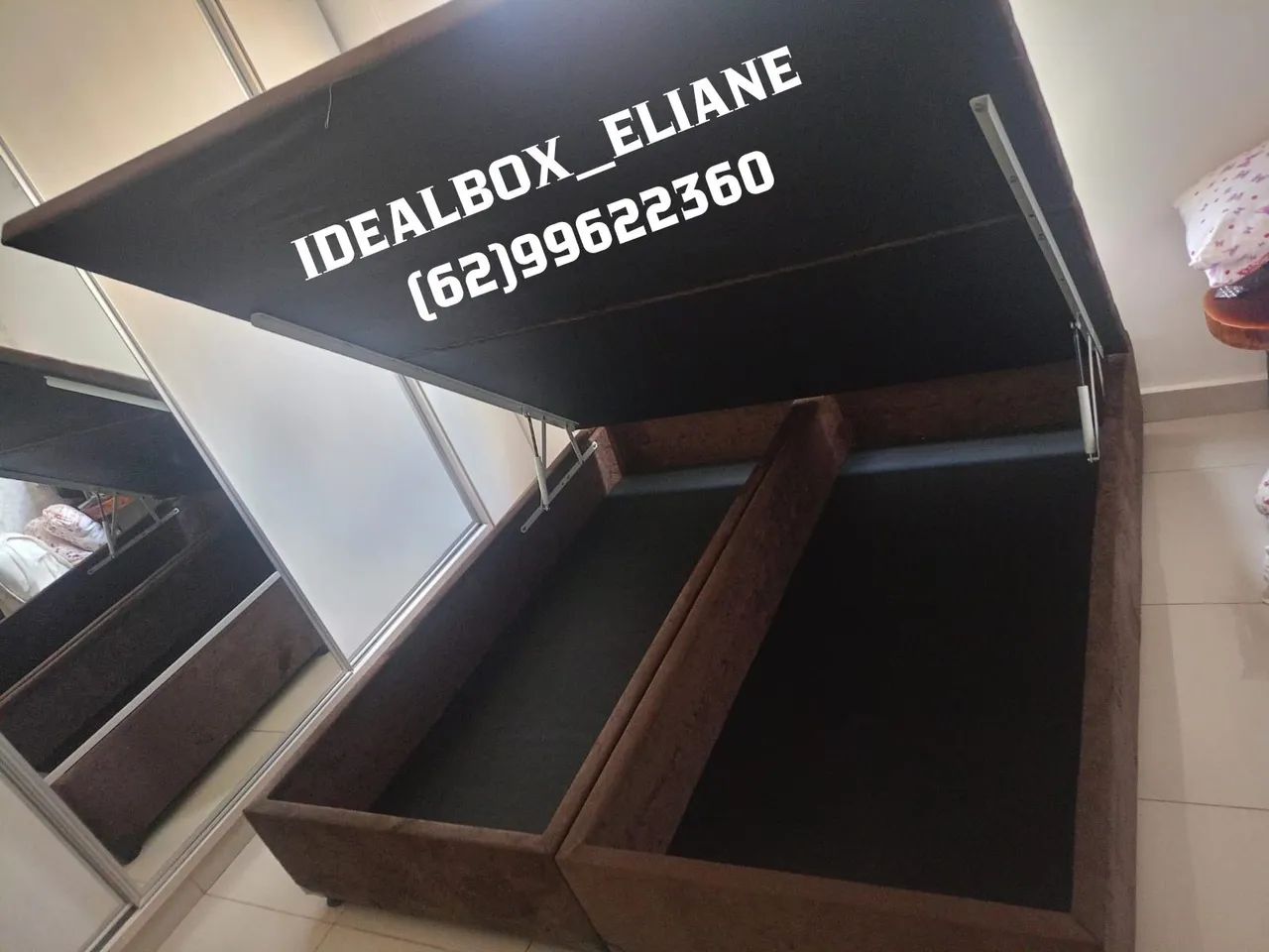 Box baú super king 193×203 - mega espaçoso  - Foto 4
