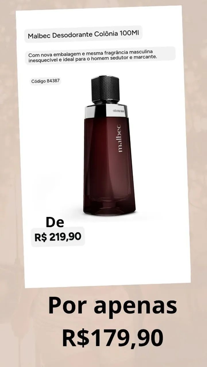 Perfumaria Natura/Avon/Boticário e Eudora