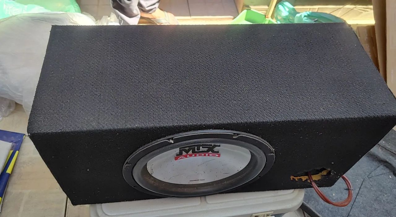 caixa selada/dutada artesanal com subwoofer MTX Audio Thunder 5500 - Foto 2