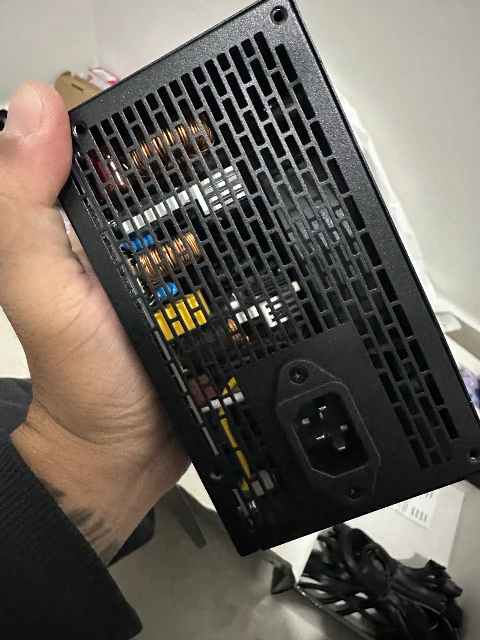 Fonte full modular atx metalfish 850k nova sem uso 220v  - Foto 4