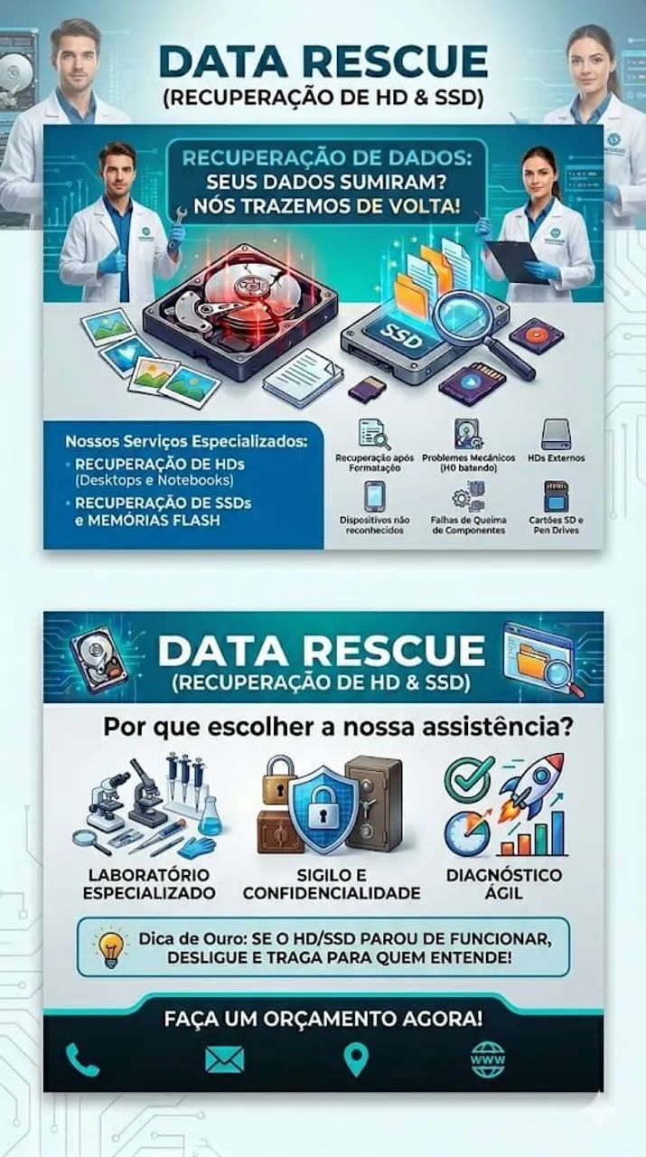 Recuperação de dados SSD, HD - Foto 2