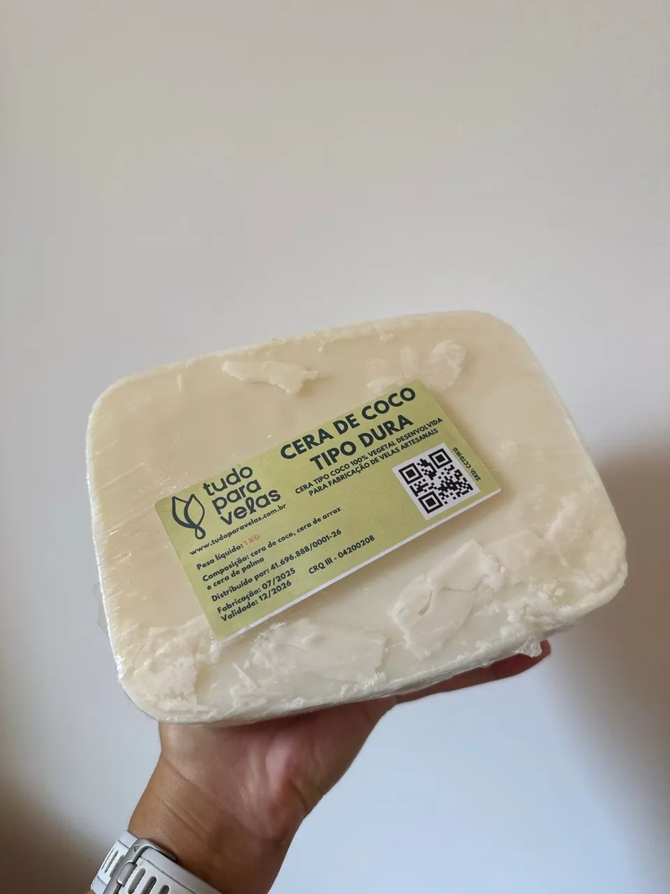 CERA DE COCO(TIPO DURA) 1KG NOVA