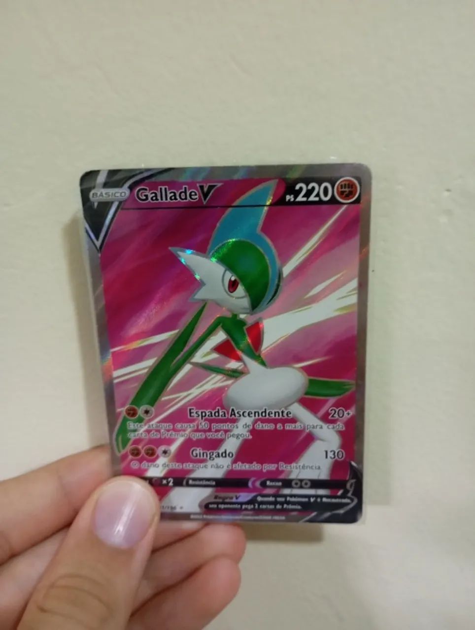 Gallade V coleção 181/196 "Card pokémon"