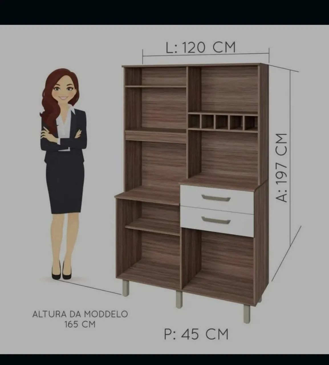 Armário Cozinha 120cm usado - Foto 4