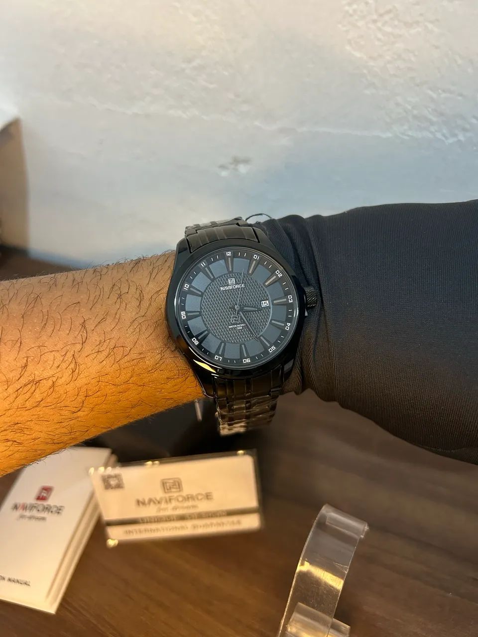 Relógio Masculino Naviforce - black  - Foto 3