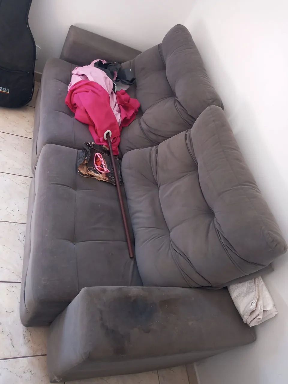 Sofá retrátil usado em bom estado - Foto 3