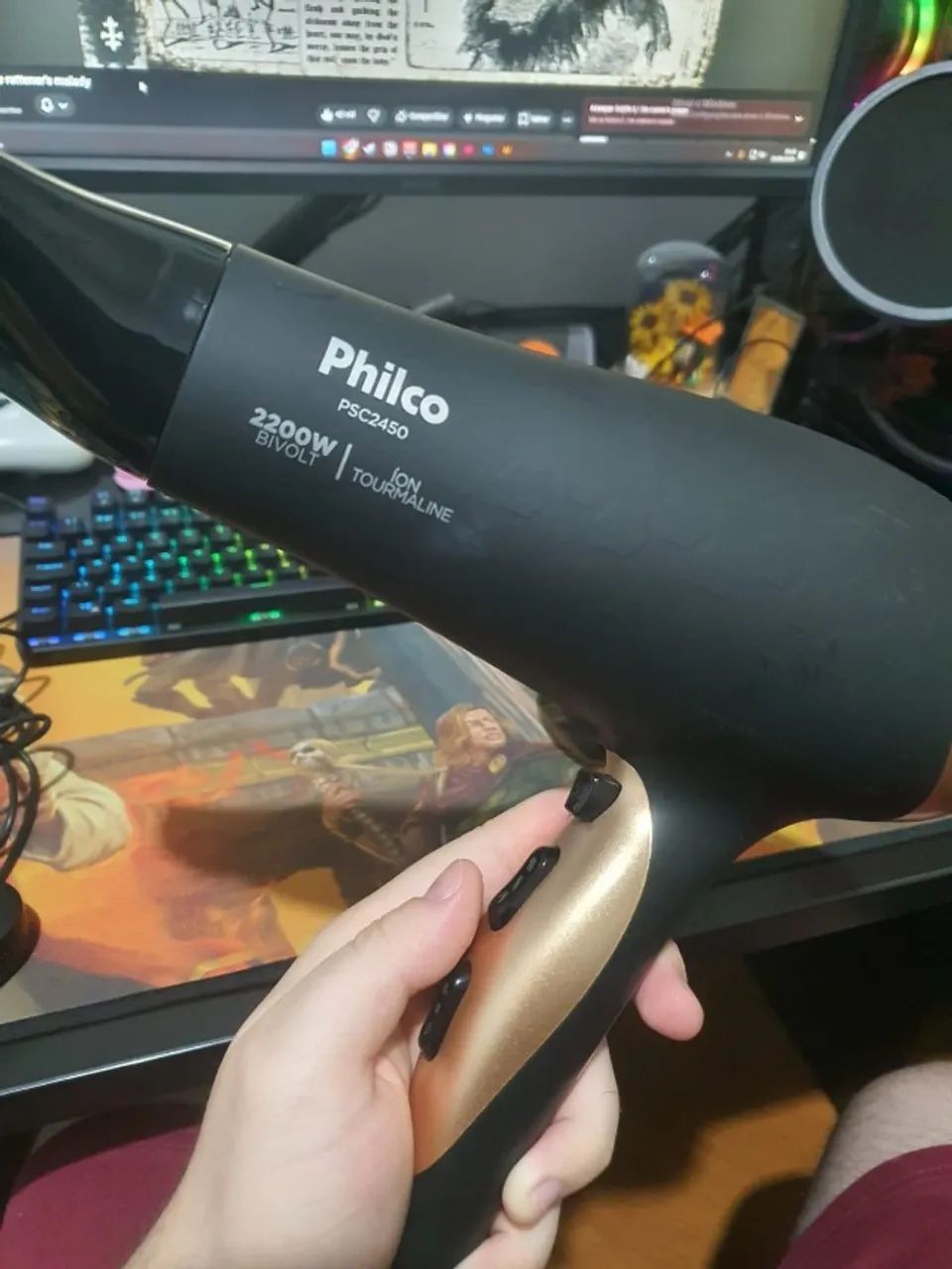 Secador de cabelo philco 2200w bivolt PSC 2450