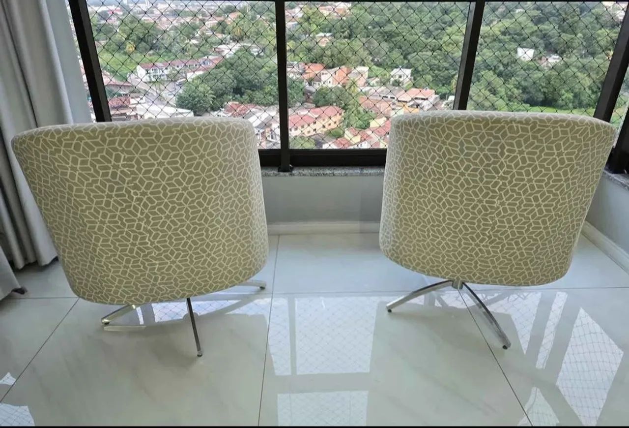 Cadeira decorativa giratória  - Foto 2