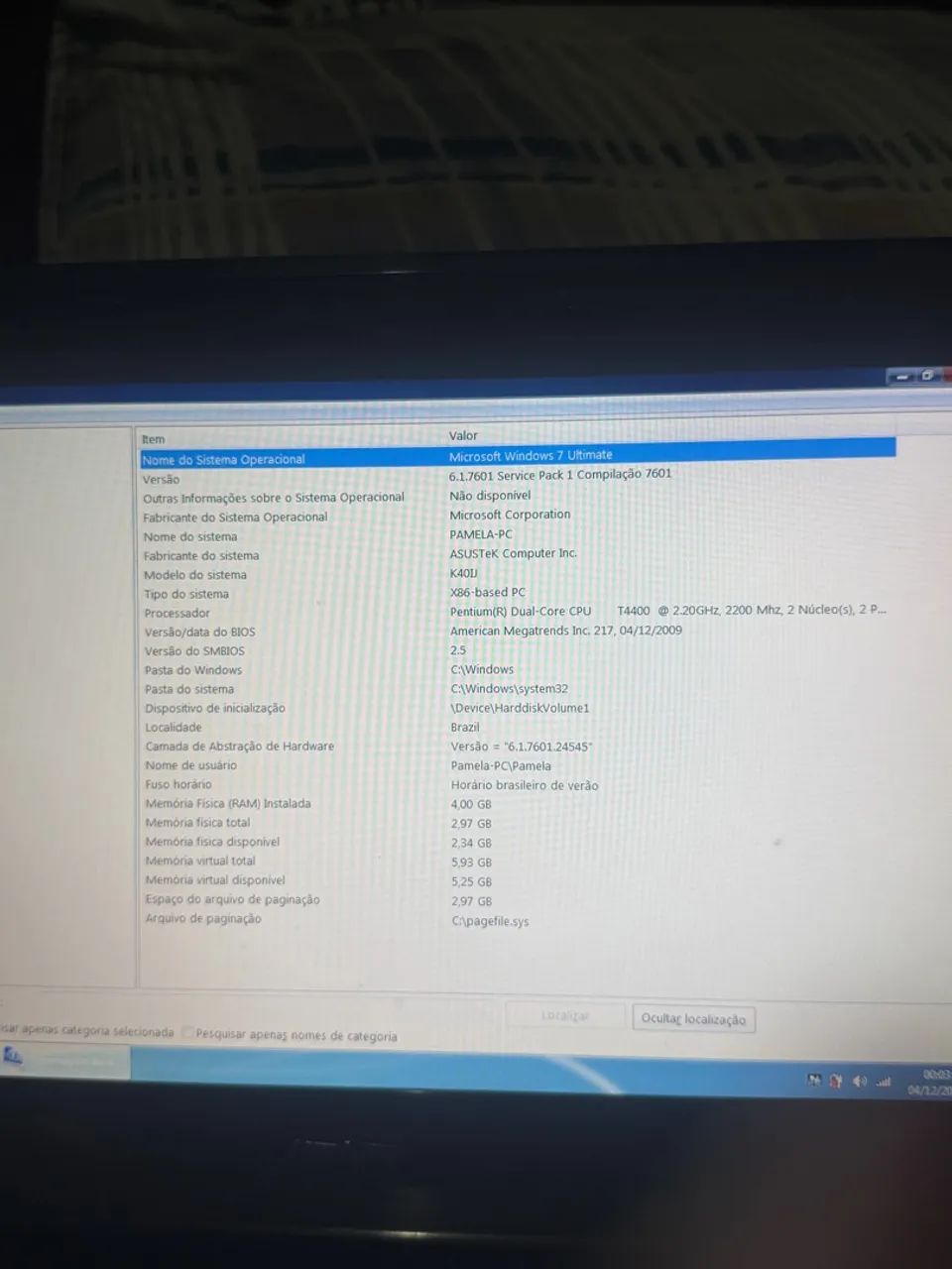 NOTEBOOK ASUS 