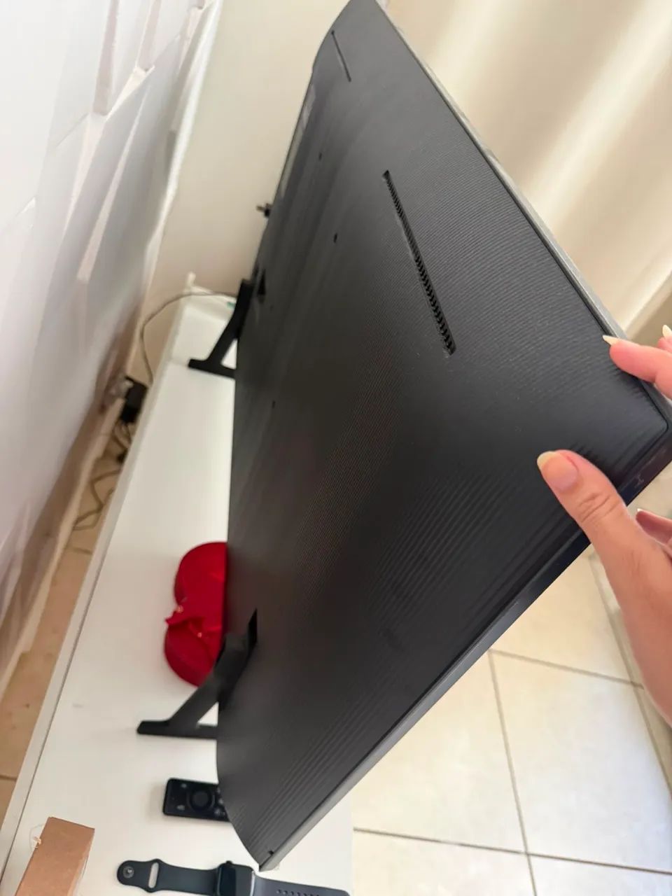 Tv com tela quebrada 49 polegadas - Foto 5
